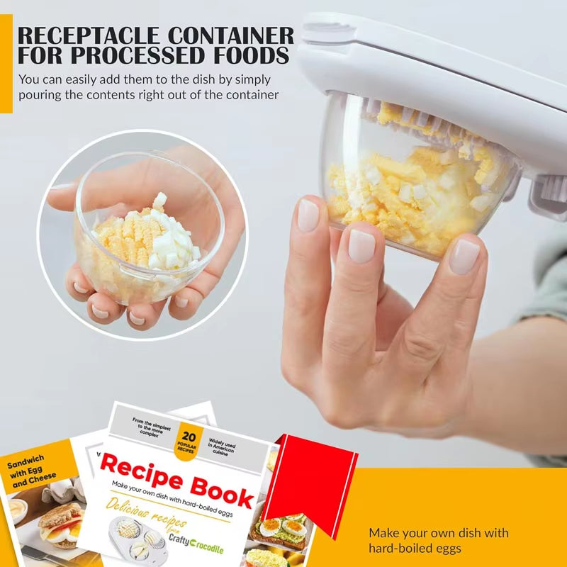 Slicemaster™ 3-In-1 Egg & Veggie Cutter – Precision Slicer for Eggs, Avocados, Fruits & More