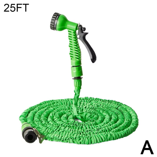 Hydroblaster™ 7-Function Water Gun with Expandable Magic Hose – High-Pressure Spray for Car Wash, Garden & More